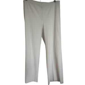 Berer 2 Size 14 Dress Pants Tan Beige Flair Flat Front Zip Great Condition